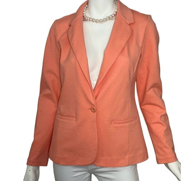 Liverpool Los Angeles Sherbert/Cantaloupe Front Button Blazer -- S - Picture 5 of 16